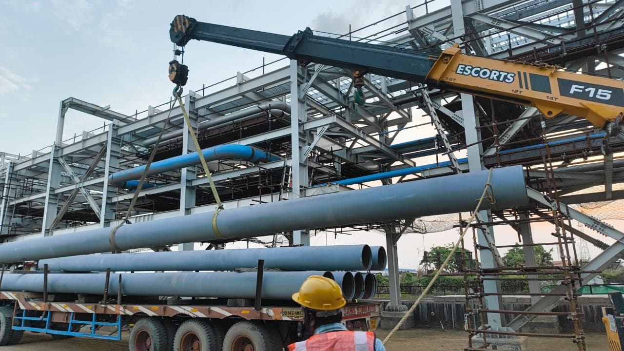 Fabrication & Erection of Pipeline for Jindal Steel & Power Ltd